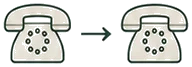 two phones with an arrow between them